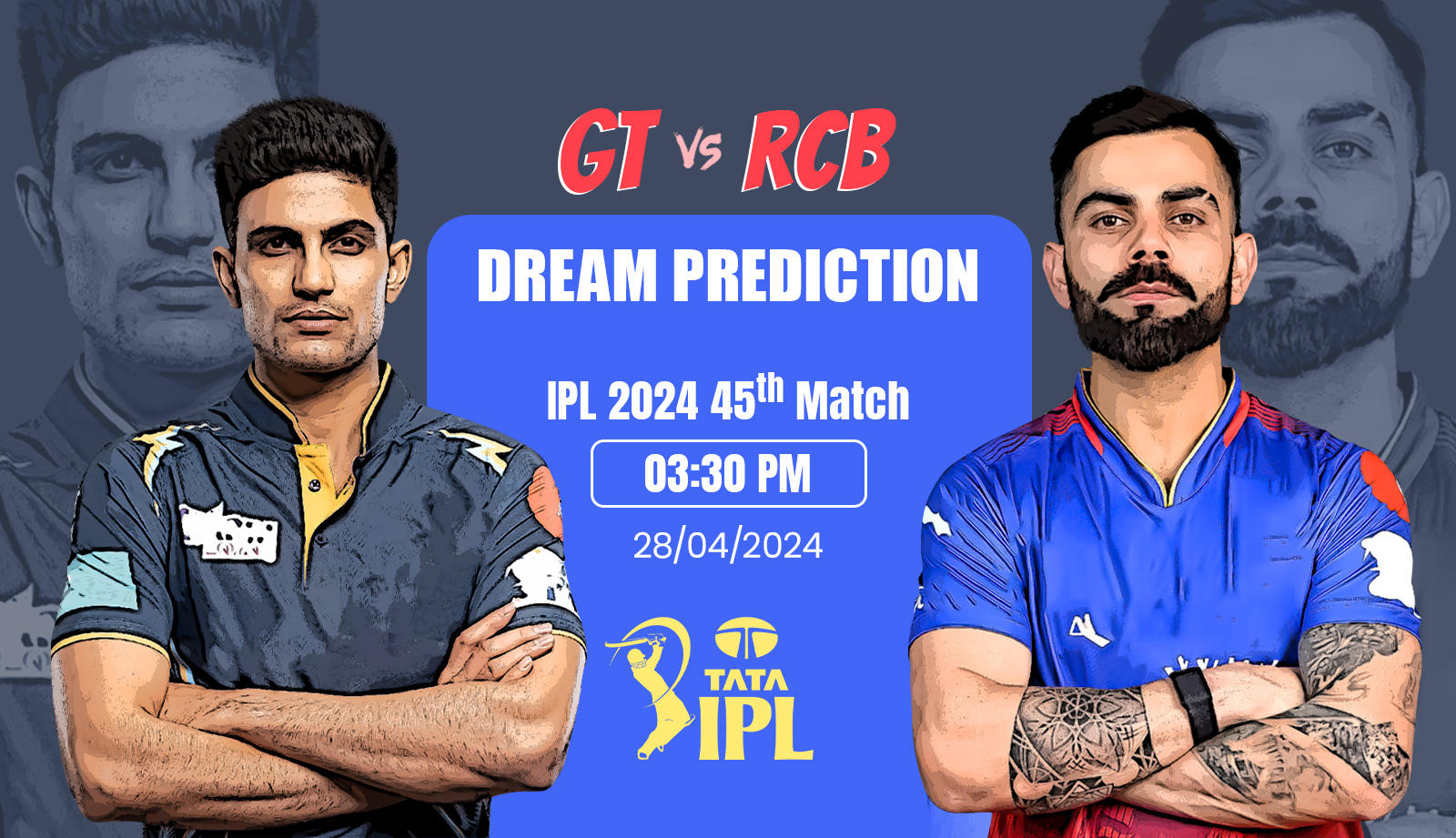 IPL-2024-GT-vs-RCB-Match-Prediction-Fantasy-tips-Playing-11s-Pitch-and-Weather-Report-Injury-Update-and-Head-to-Head-Record
