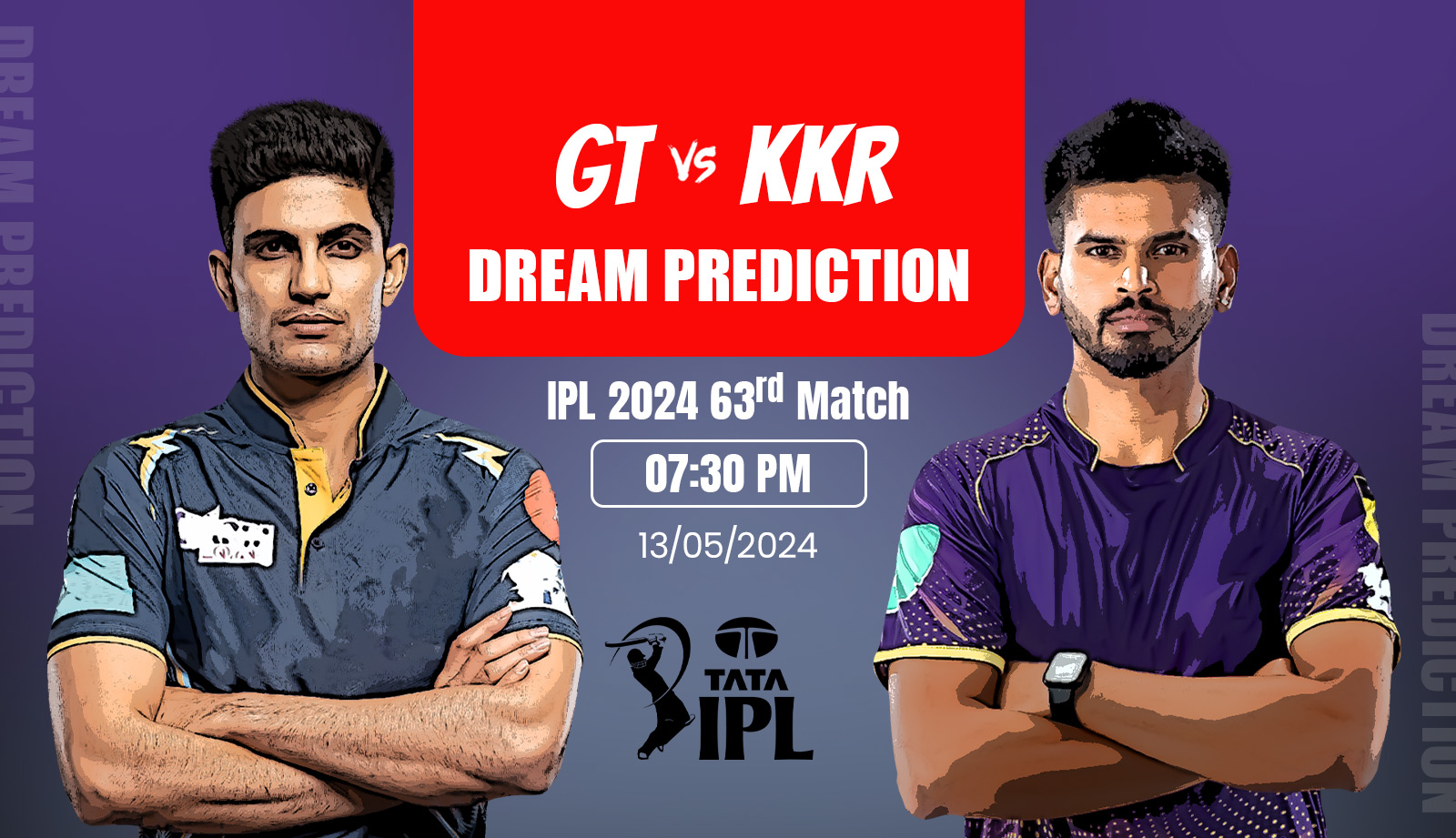 IPL-2024-GT-vs-KKR-Match-Prediction-Fantasy-tips-Playing-11s-Pitch-and-Weather-Report-Injury-Update-and-Head-to-Head-Record