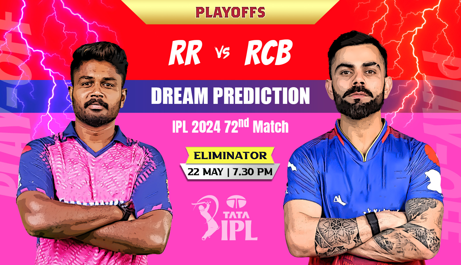 IPL-2024-RR-vs-RCB-Match-Prediction-Fantasy-tips-Playing-11s-Pitch-and-Weather-Report-Injury-Update-and-Head-to-Head-Record-PlayOffs