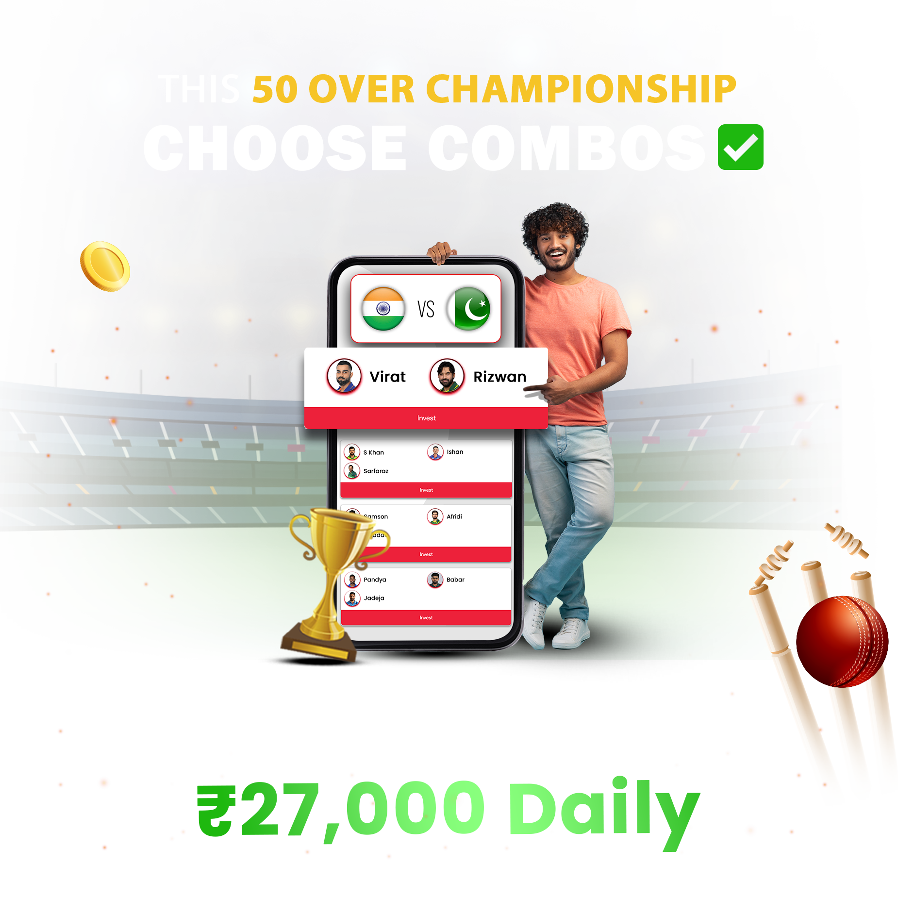 Khiladi Adda  Play Easy Cricket Fantasy & Win ₹27,000+ Daily